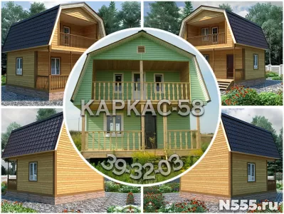 Дачный дом 6х6 двухэтажный с мансардой под ключ