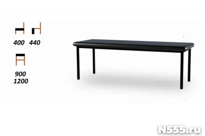 Банкетки на металлокаркасе фото