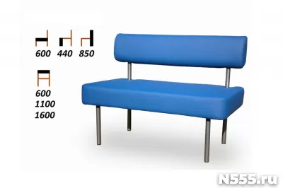 Банкетки на металлокаркасе фото 6