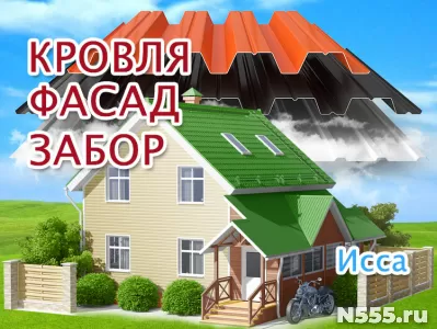 Кровельные и фасадные работы в Иссе, заборы под ключ