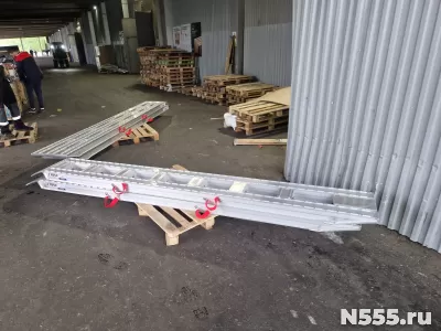 Аппарели алюминиевые для погрузки экскаватора, трактора