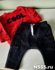 Штаны и свитшот на детей 80 см baby go фото 1