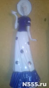 Статуэтка дама, фарфор весь рост