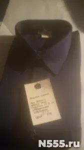 Рубашка новая муж, Румыния,р.41, темн.синия фото