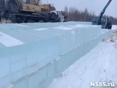 Лед,блоки льда для скульптур, лед строительный