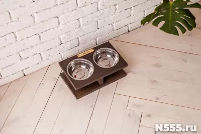 Кормушка подставка для мисок для кошек и собак малых пород фото