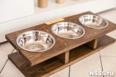 Кормушка подставка для мисок для кошек и собак малых пород фото 4