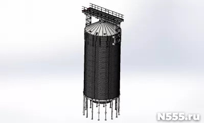 Чертежи. Силос металлический