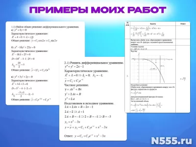 Решение задач по высшей математике фото 3